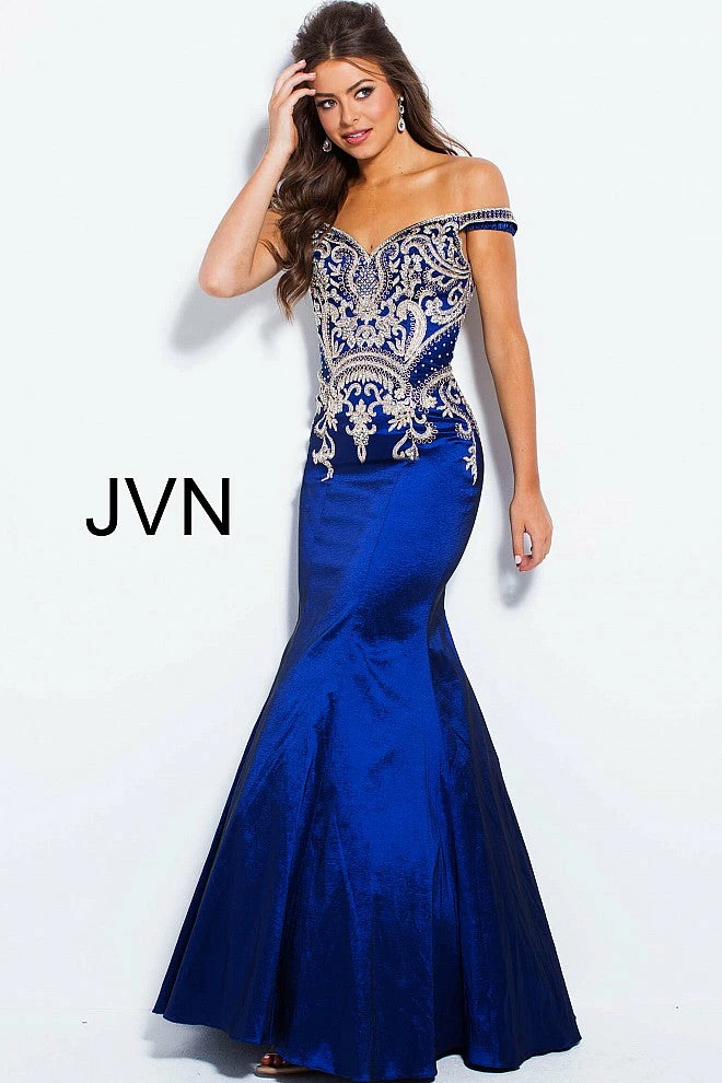 In Stock Jovani JVN 61193 Size 2 Off The Shoulder Mermaid Prom Dress Pageant Gown Mermaid Dresses 5 In Stock Jovani JVN 61193 Size 2 Off The Shoulder Mermaid Prom Dress Pageant Gown Mermaid Dresses
