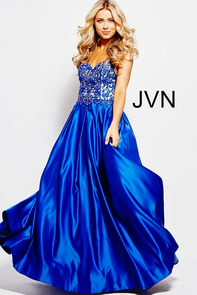 In Stock Ballgown Dresses Jovani JVN 45591 Royal Blue Size 16 Corset Prom Dress Pageant Gown Formal 3 In Stock Ballgown Dresses Jovani JVN 45591 Royal Blue Size 16 Corset Prom Dress Pageant Gown Formal