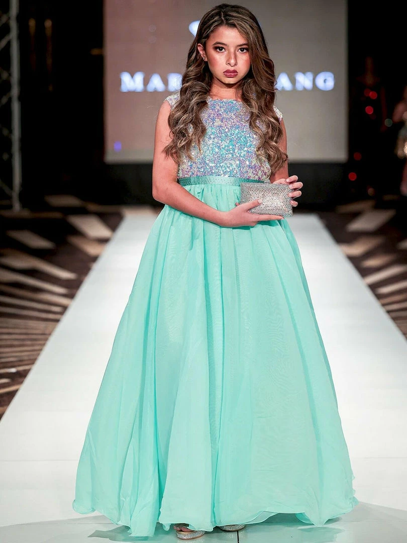 Marc Defang 5009 Long A Line Sequin Girls Ball Gown Pageant Dress Chiffon Kids Ballgown Dresses 13 Marc Defang 5009 Long A Line Sequin Girls Ball Gown Pageant Dress Chiffon Kids Ballgown Dresses