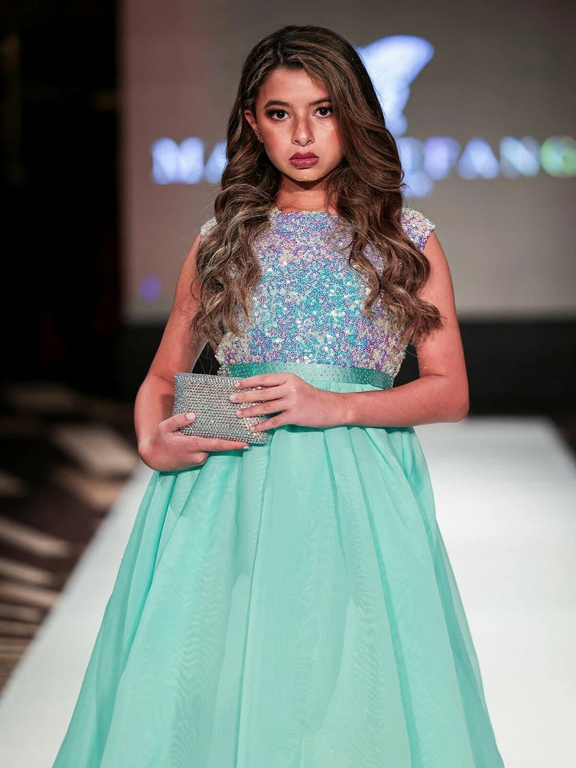 Marc Defang 5009 Long A Line Sequin Girls Ball Gown Pageant Dress Chiffon Kids Ballgown Dresses 12 Marc Defang 5009 Long A Line Sequin Girls Ball Gown Pageant Dress Chiffon Kids Ballgown Dresses