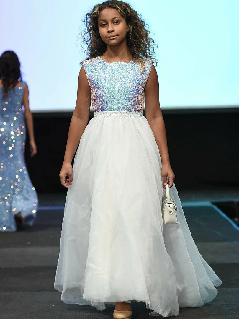 Marc Defang 5009 Long A Line Sequin Girls Ball Gown Pageant Dress Chiffon Kids Ballgown Dresses 18 Marc Defang 5009 Long A Line Sequin Girls Ball Gown Pageant Dress Chiffon Kids Ballgown Dresses