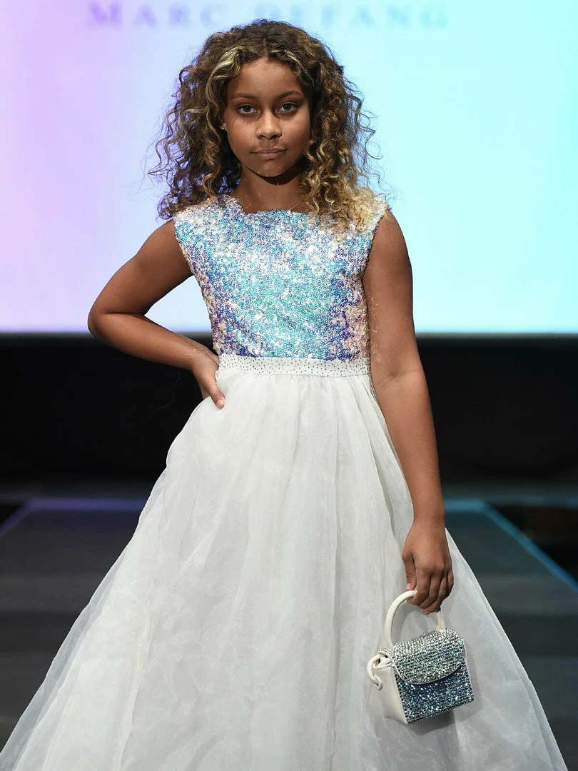 Marc Defang 5009 Long A Line Sequin Girls Ball Gown Pageant Dress Chiffon Kids Ballgown Dresses 16 Marc Defang 5009 Long A Line Sequin Girls Ball Gown Pageant Dress Chiffon Kids Ballgown Dresses