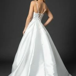 Ballgown Dresses Nina Canacci 1527 Long Ballgown Prom Pageant Gown Wedding Dress Corset