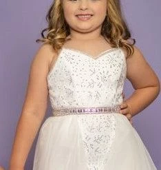 Sugar Kayne C117 Long Lace Girls V Neck Pageant Dress Organza Overskirt Gown 12 Sugar Kayne C117 Long Lace Girls V Neck Pageant Dress Organza Overskirt Gown