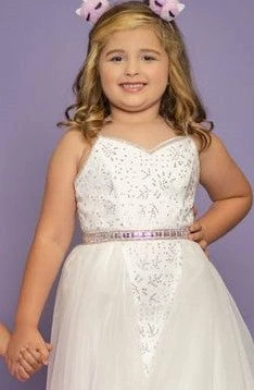 Sugar Kayne C117 Long Lace Girls V Neck Pageant Dress Organza Overskirt Gown 7 Sugar Kayne C117 Long Lace Girls V Neck Pageant Dress Organza Overskirt Gown