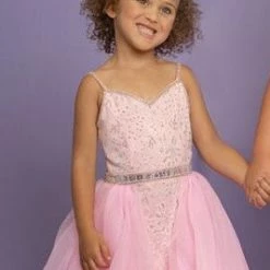 Sugar Kayne C117 Long Lace Girls V Neck Pageant Dress Organza Overskirt Gown 16 Sugar Kayne C117 Long Lace Girls V Neck Pageant Dress Organza Overskirt Gown