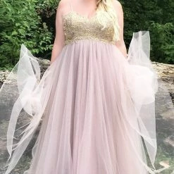 Sydney's Closet SC7309 Plus Sized Prom Dress Evening Gown A Line Tulle Skirt SC 7309 31 Sydney's Closet SC7309 Plus Sized Prom Dress Evening Gown A Line Tulle Skirt SC 7309