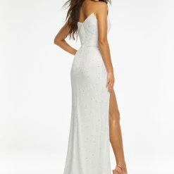 Ashleylauren Ashley Lauren 11188 Strapless Plunging Neckline Evening Gown With Slit 18 Ashleylauren Ashley Lauren 11188 Strapless Plunging Neckline Evening Gown With Slit