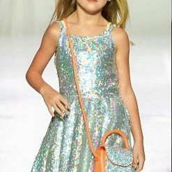 In Stock Marc Defang 5013 Size 8 Short Sequin Fun Fashion Girls Pageant Dress Interview