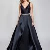 Nina Canacci 2307 Black Prom Dress A Line Ballgown Black Wedding Gown Size 20 Ballgown Dresses