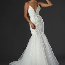 Mermaid Dresses Stella Couture 22043 Long Shimmer Mermaid Prom Dress Pageant Gown Bridal Wedding