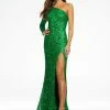 Ashleylauren Sequin Dresses Ashley Lauren 1977 Prom Dress Pageant Gown One Sleeve Fully Beaded Long Prom Dress With High Side Slit 2 Ashleylauren Sequin Dresses Ashley Lauren 1977 Prom Dress Pageant Gown One Sleeve Fully Beaded Long Prom Dress With High Side Slit