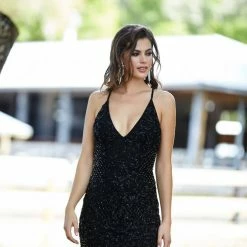 Primavera Couture 3138 Beaded Sequins Homecoming Dress Cocktail Dress Backless