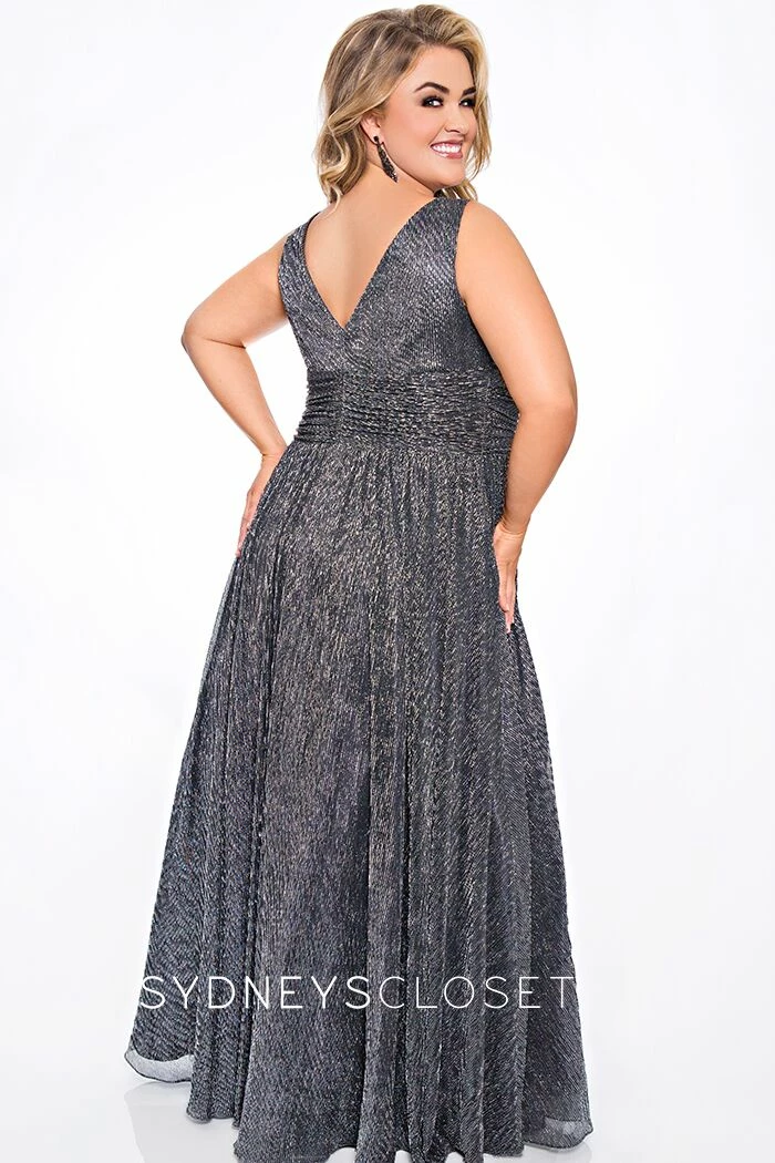 Discontinued Long Sleeve Dresses Sydneys Closet SC 7284 V Neckline Wide Straps Plus Size Prom Dress Evening Gown 6 Discontinued Long Sleeve Dresses Sydneys Closet SC 7284 V Neckline Wide Straps Plus Size Prom Dress Evening Gown