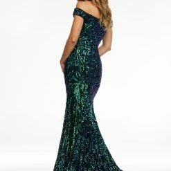 In Stock Mermaid Dresses Ashley Lauren 11112 Baby Pink Prom Dress Size 2 Off The Shoulder Stretch Sequin Gown