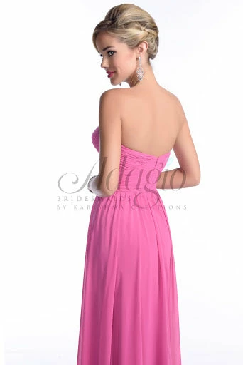 In Stock Adagio BM140 Size 8 Fuchsia Long Strapless Dress Bridesmaid Prom Dress 4 In Stock Adagio BM140 Size 8 Fuchsia Long Strapless Dress Bridesmaid Prom Dress