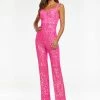 Ashleylauren Jumpsuits & Rompers Ashley Lauren 11116 Stretch Sequin Jumpsuit Formal Pageant Wear