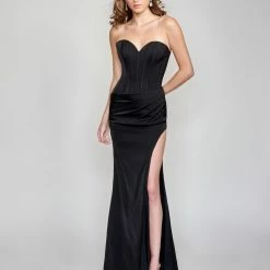 Nina Canacci 9128 Long Straight Prom Pageant Gown