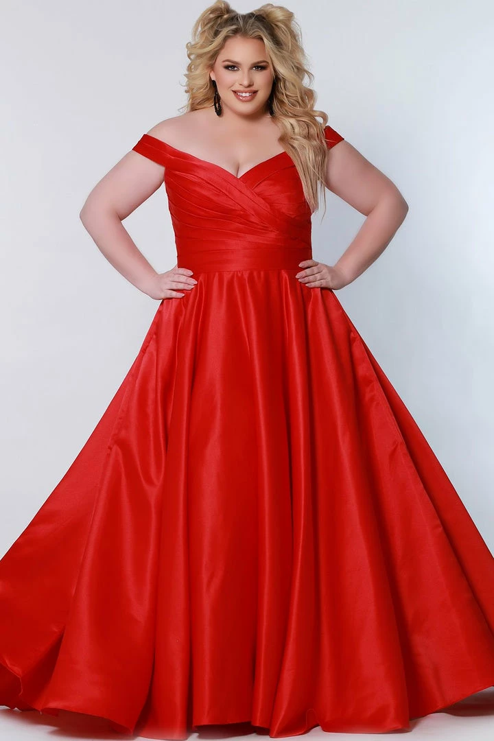 Sydney's Closet SC7321 Plus Sized Prom Dress Off The Shoulder A Line SC 7321 4 Sydney's Closet SC7321 Plus Sized Prom Dress Off The Shoulder A Line SC 7321