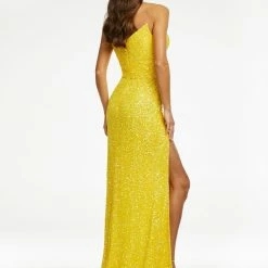 In Stock Corset Dresses Ashley Lauren 11143 Size 4 Strapless Sequin Fitted V Neck Slit Pageant Gown Formal Peak Points 29 In Stock Corset Dresses Ashley Lauren 11143 Size 4 Strapless Sequin Fitted V Neck Slit Pageant Gown Formal Peak Points
