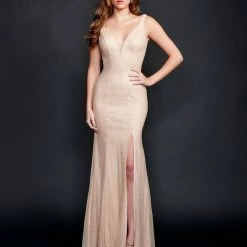 Nina Canacci 9121 Long Straight Prom Pageant Gown