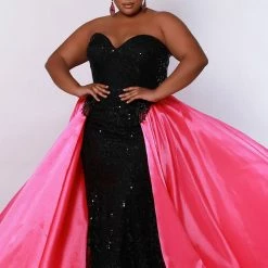 Sequin Dresses Johnathan Kayne For Sydney's Closet JK2206 Column Prom Dress With Overskirt Strapless Sequins JK 2206 11 Sequin Dresses Johnathan Kayne For Sydney's Closet JK2206 Column Prom Dress With Overskirt Strapless Sequins JK 2206