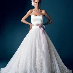 In Stock Ballgown Dresses Mon Cheri Couture 1730 Size 16 Tulle Lace Ballgown Wedding Dress Bridal Gown