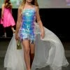 In Stock Marc Defang 5010 Size 12 Short Girls Sequin Romper Fun Fashion Overskirt Pageant Kids