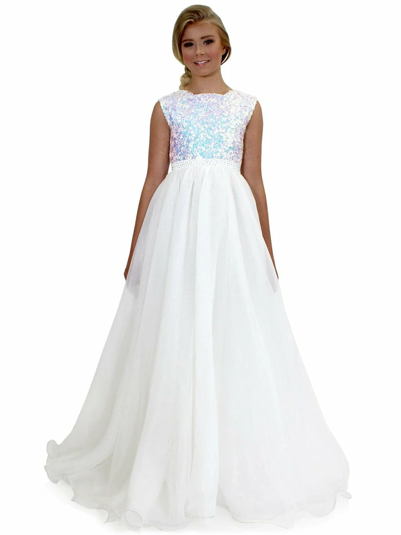 Marc Defang 5009 Long A Line Sequin Girls Ball Gown Pageant Dress Chiffon Kids Ballgown Dresses 4 Marc Defang 5009 Long A Line Sequin Girls Ball Gown Pageant Dress Chiffon Kids Ballgown Dresses