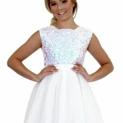 In Stock Marc Defang 5009 Size 8 Mint Long A Line Sequin Girls Ball Gown Pageant Dress Chiffon Kids