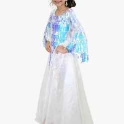 Marc Defang 5010L Long Sequin Bell Sleeve Jumpsuit Overskirt Girls Fun Fashion