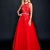 In Stock Nina Canacci 3188 Size 2 Long Lace A Line Ballgown Prom Dress Pageant Gown High Neck Formal