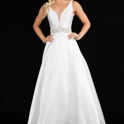 In Stock Nina Canacci 2297 Size 4 Plunging Neckline A Line Prom Dress Formal Evening Gown Ballgown Dresses