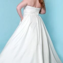 Sydney's Closet SC5279 Halter Neckline Wedding Dress Satin Backless A Line SC 5279 Norma Jeane Bridal 11 Sydney's Closet SC5279 Halter Neckline Wedding Dress Satin Backless A Line SC 5279 Norma Jeane Bridal