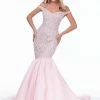 Ashleylauren Ashley Lauren 11042 Off Shoulder Pageant Gown With Crystal Beaded Bodice Mermaid Dresses