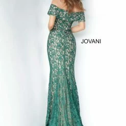 Jovani 1974 Off The Shoulder Lace Mermaid Evening Gown Mother Of The Bride Dress