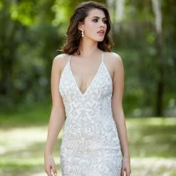 Backless Dresses Primavera Couture 3138 Beaded Sequins Homecoming Dress Cocktail Dress Backless