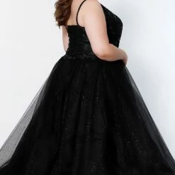 Sydney's Closet SC7328 Prom Dress Glitter Ball Gown Lace Top Tulle Long Skirt SC 7328