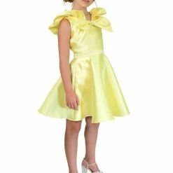 Marc Defang K6013 Short A Line Girls Pageant Cocktail Dress Interview Bow