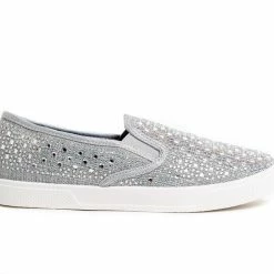 Your Party Shoes Peyton Slip On Sneakers Prom Shoes Crystal Embellished Canvas Flat Bling Formal Shoes 17 Your Party Shoes Peyton Slip On Sneakers Prom Shoes Crystal Embellished Canvas Flat Bling Formal Shoes
