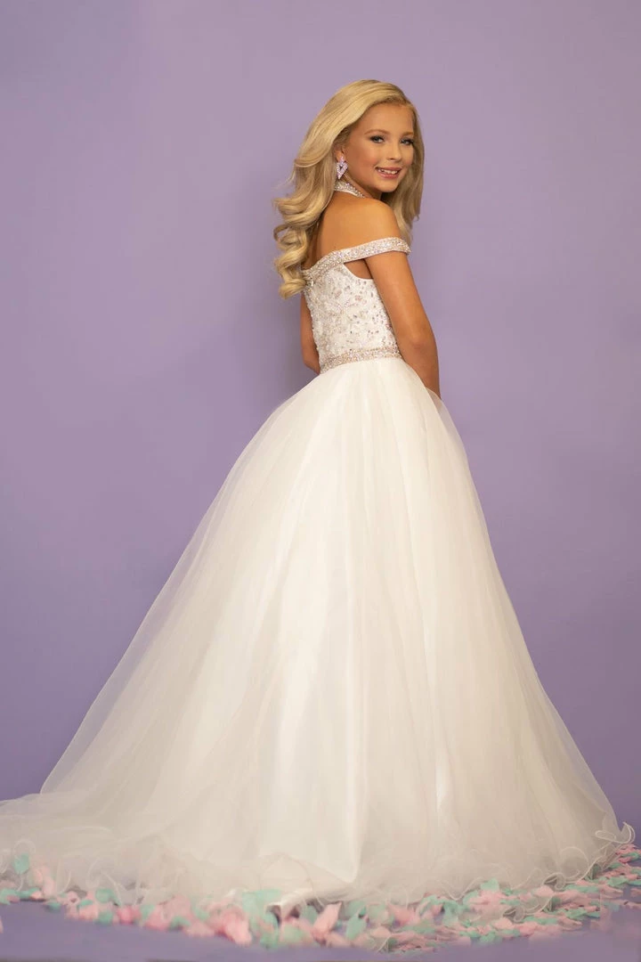 Sugar Kayne C119 Long A Line Tulle Off The Shoulder Pageant Dress Girls Embellished Ballgown Dresses 7 Sugar Kayne C119 Long A Line Tulle Off The Shoulder Pageant Dress Girls Embellished Ballgown Dresses
