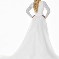 In Stock Ashley Lauren 1739 Size 6 Hot Pink Long Organza Overskirt Wire Hem Pageant Prom Layer Pageant